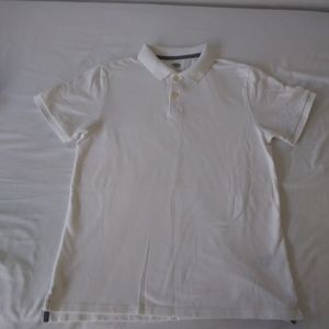 Men white polo